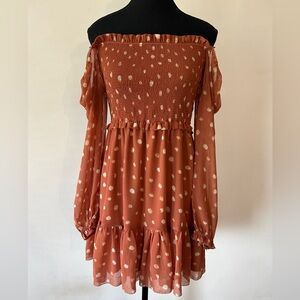 Wilfred Terracotta Smocked Fabric